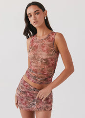 Top Regata Love Child em Tela - Palais Floral