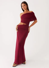 Gillian Maxi Dress - Maroon
