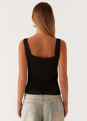 Top Busto Painel Golden Skies - Preto