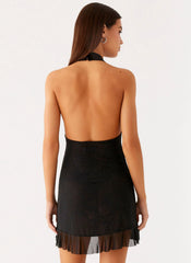 Minivestido de lentejuelas Odrella - Negro
