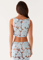 Top Fiorella Floret - Azul