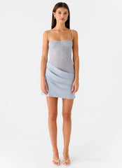Minivestido Romy - Cinza