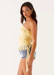 Top sin tirantes Prima Donna - Amarillo