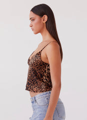 Top Amani Cami - Leopardo