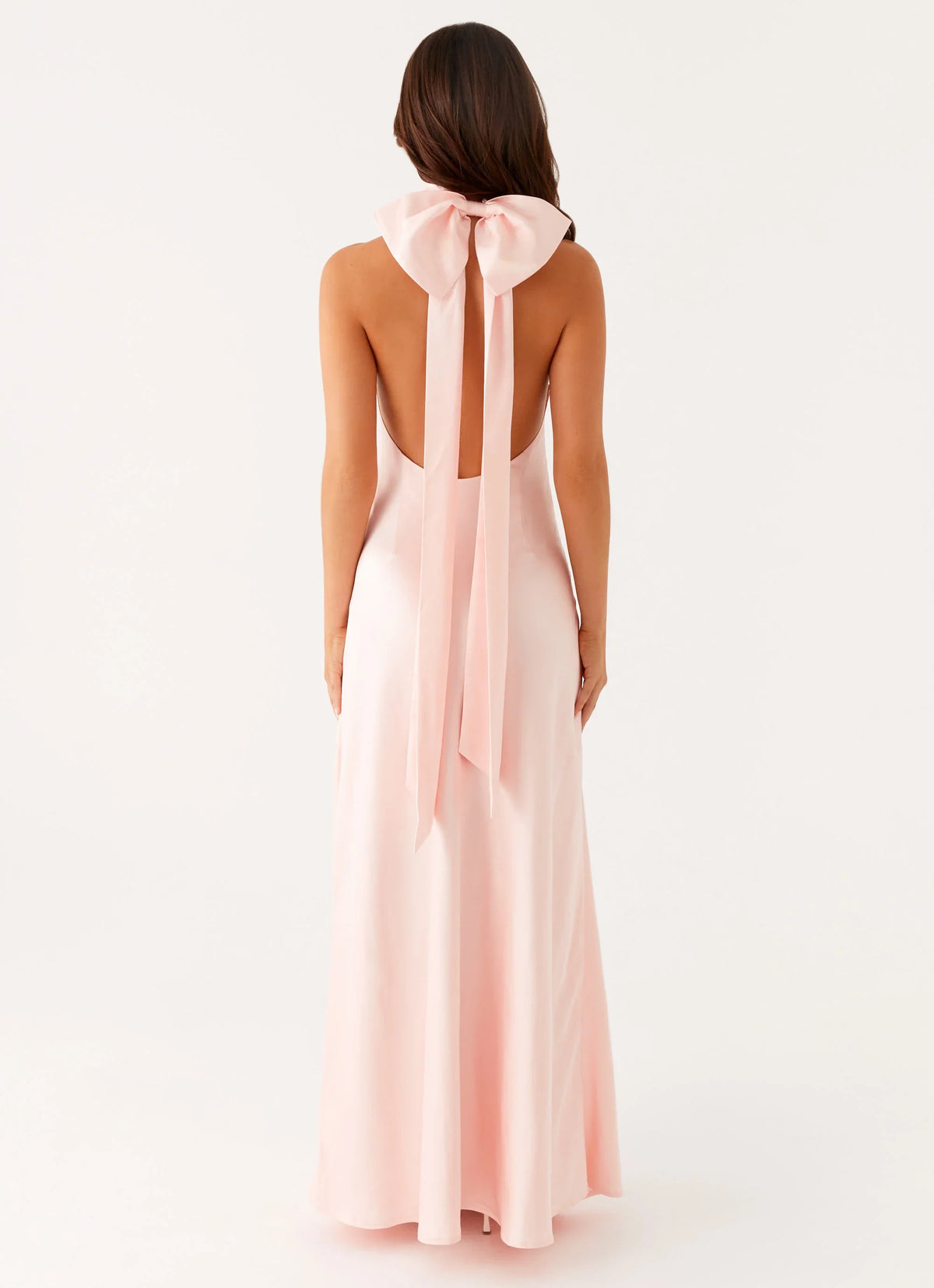 Vestido largo sin espalda Siani - Rosa
