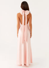 Vestido largo sin espalda Siani - Rosa