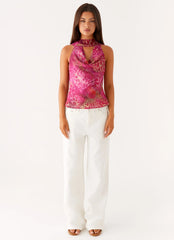 Clovah Top - Lagoa Lavanda
